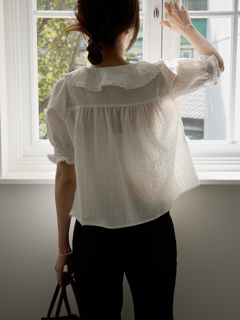 KERRY韓國直郵女士新款休閑職業真品26春夏推薦襯衫蕾絲衫KERRY襯衫/蕾絲衫