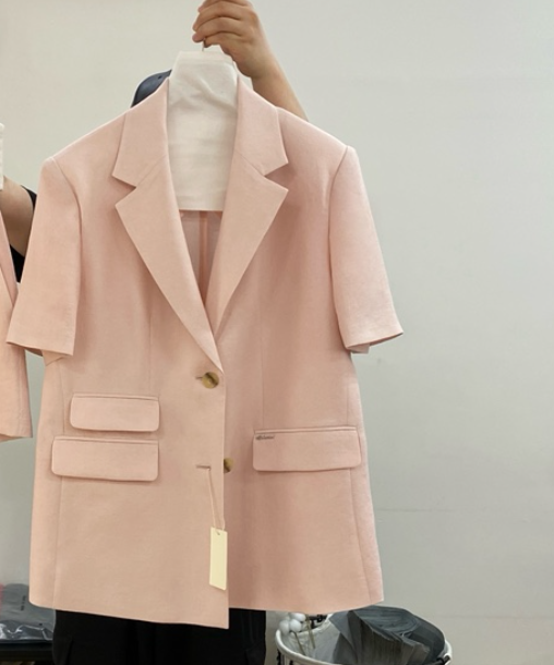 BOHEME東大門直郵女裝新款26春夏職業熱賣推薦時尚夾克亞麻BOHEME夾克圖色2