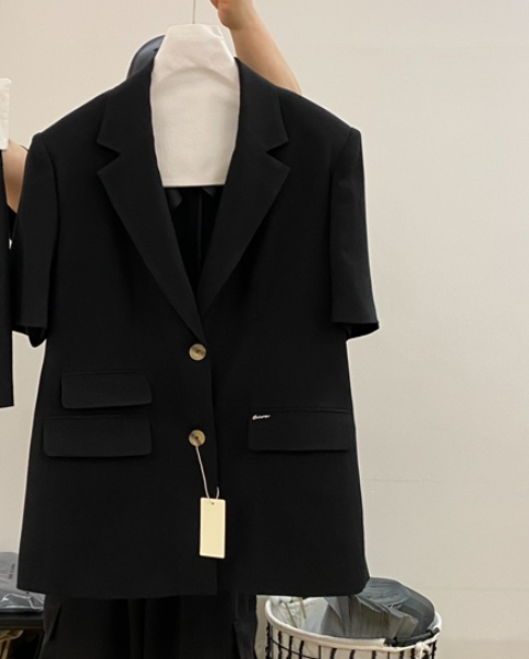 BOHEME東大門直郵女裝新款26春夏職業熱賣推薦時尚夾克亞麻BOHEME夾克圖色4