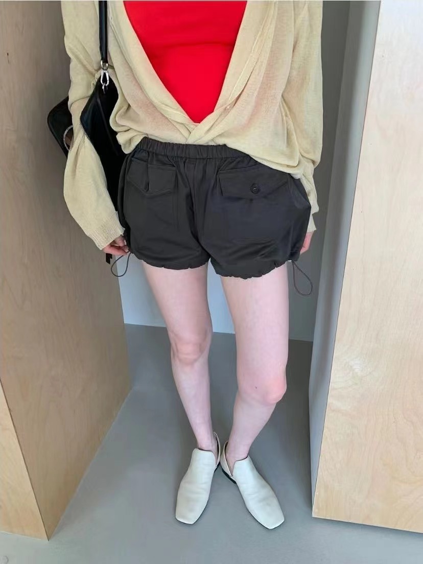 WEARRAW/WELL ROW東大門代購女裝新款26春夏短褲口袋系帶WEARRAW/WELL ROW短褲