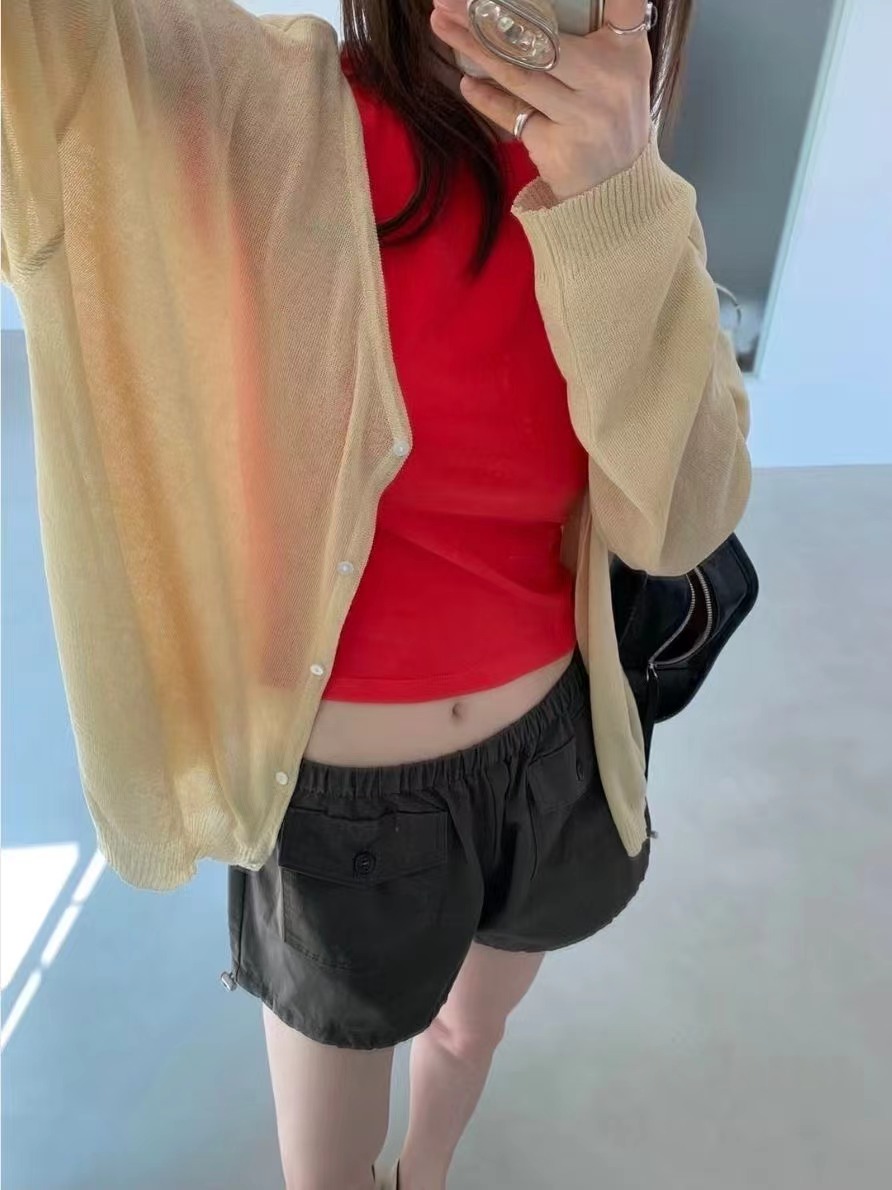 WEARRAW/WELL ROW東大門代購女裝新款26春夏短褲口袋系帶WEARRAW/WELL ROW短褲