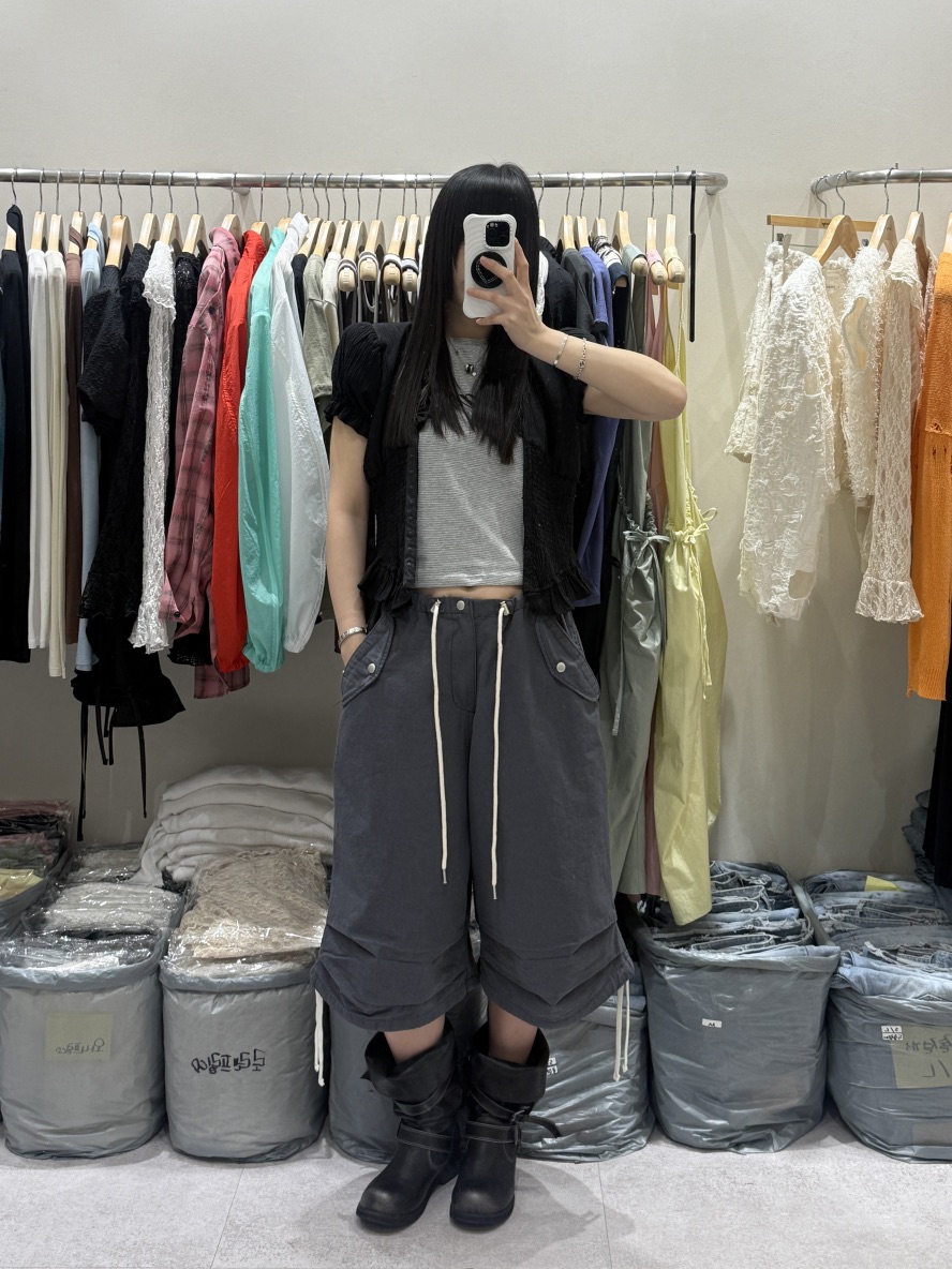 SHIRRING東大門直郵女裝新款26春夏推薦熱賣職業時尚短褲SHIRRING短褲