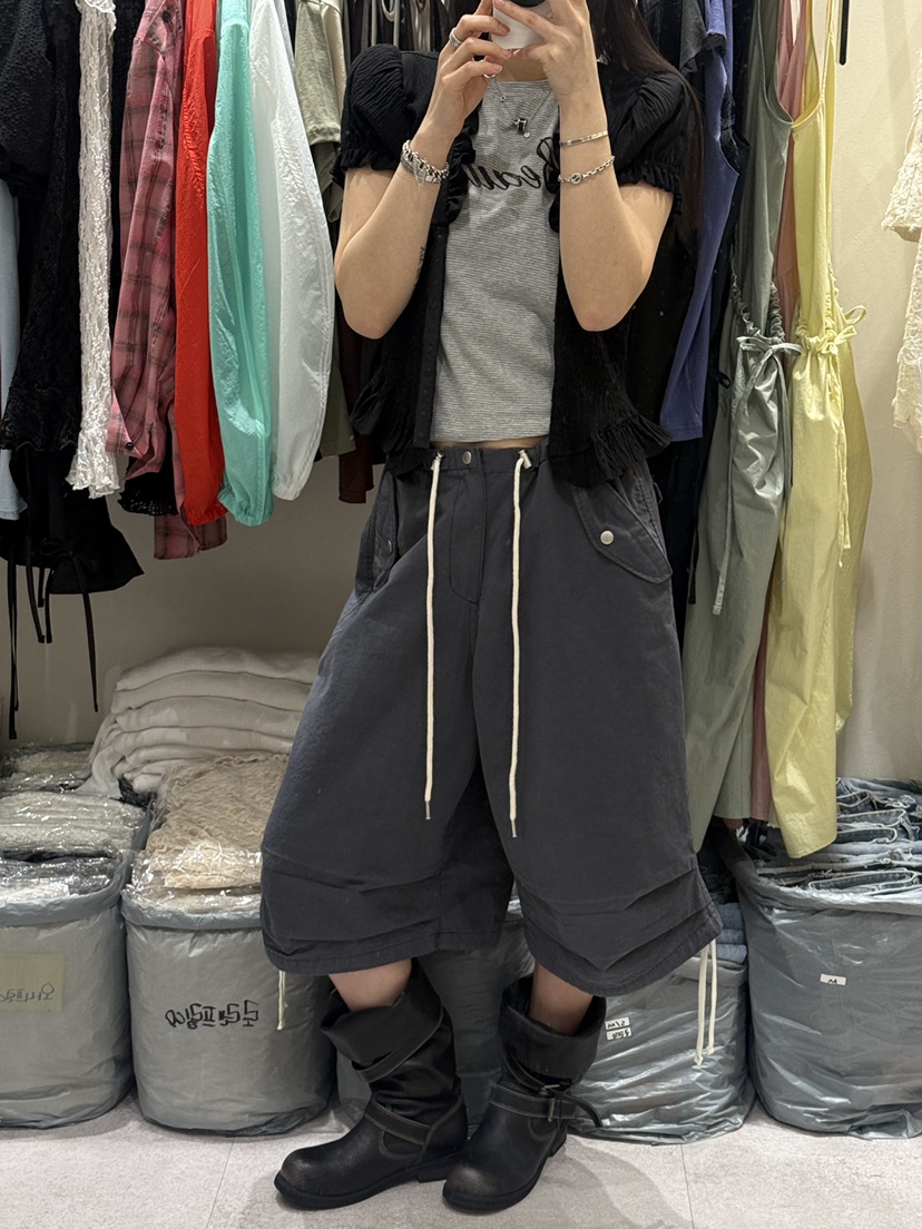 SHIRRING東大門直郵女裝新款26春夏推薦熱賣職業時尚短褲SHIRRING短褲