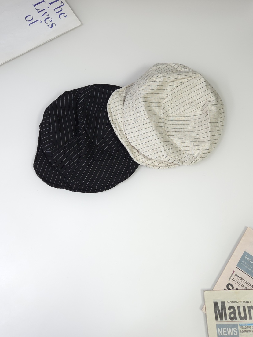 THE HAT-P東大門代購女裝新品時尚熱賣職業真品帽子條紋THE HAT帽子