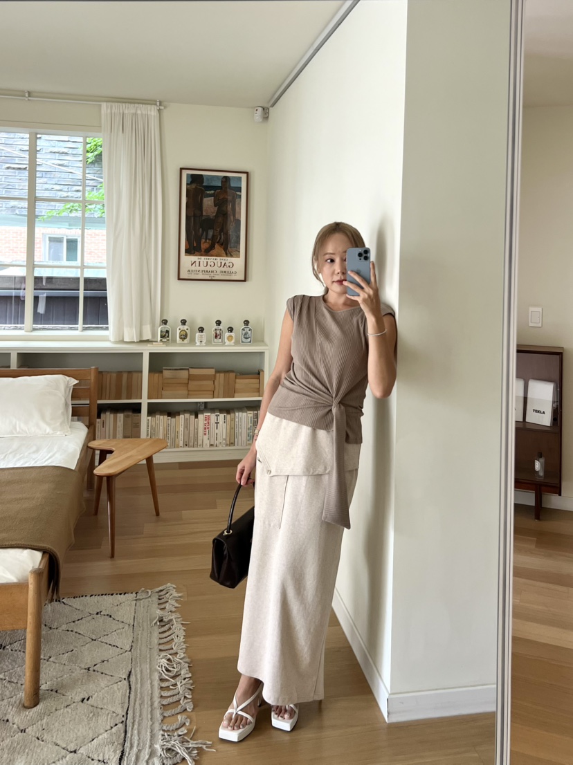 BOLD韓國直郵女裝新品真品時尚職業休閑26春夏人氣熱賣長裙BOLD長裙