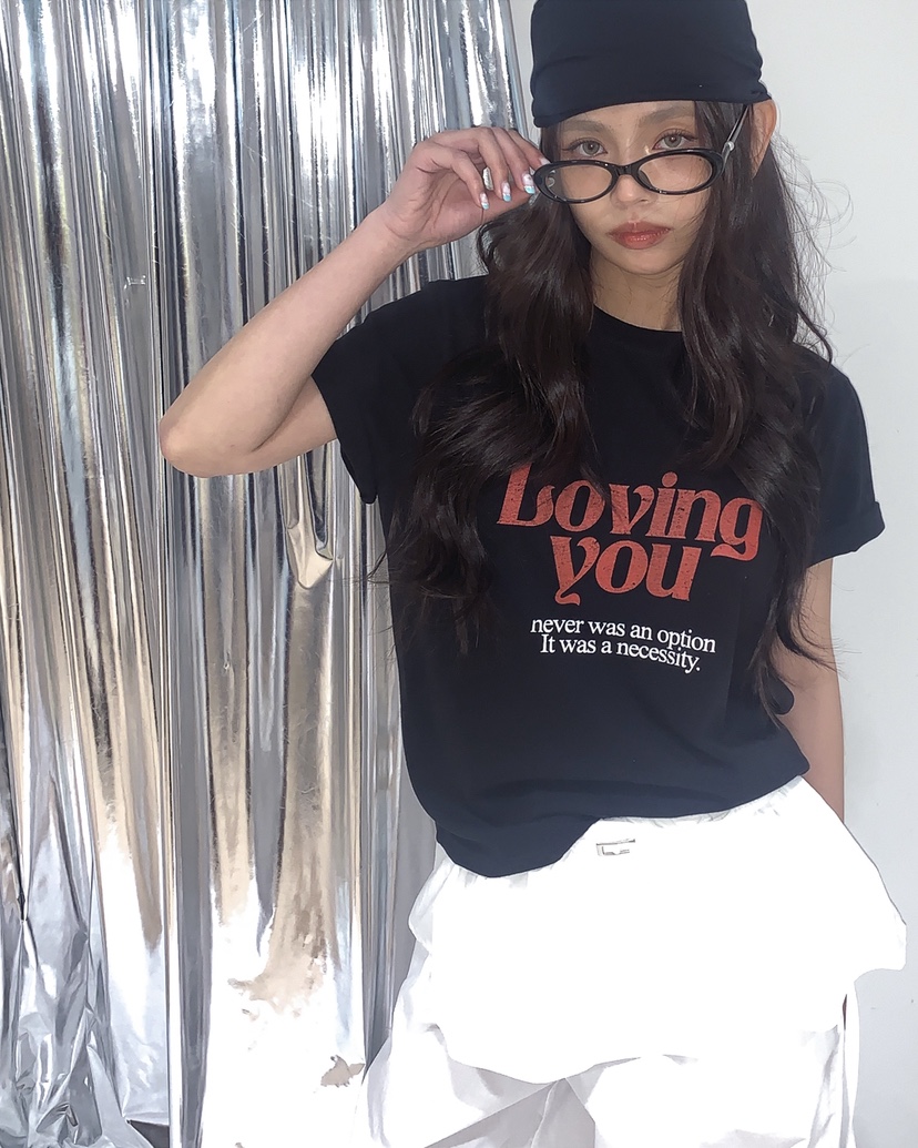 LIVE AID-P東大門實拍女裝新品推薦時尚真品休閑26春夏T恤LIVE AID-PT恤