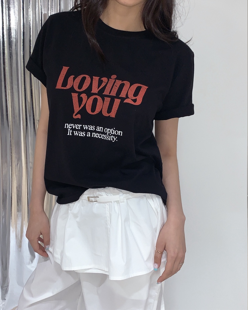 LIVE AID-P東大門實拍女裝新品推薦時尚真品休閑26春夏T恤LIVE AID-PT恤