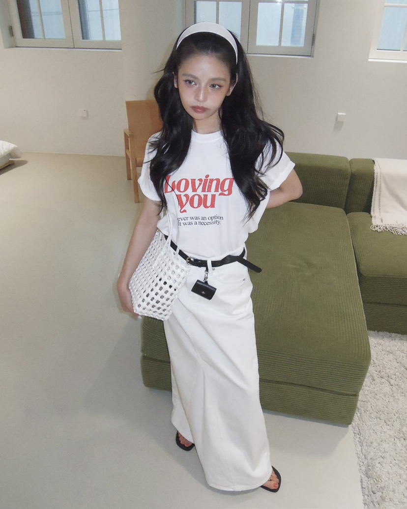 LIVE AID-P東大門實拍女裝新品推薦時尚真品休閑26春夏T恤LIVE AID-PT恤