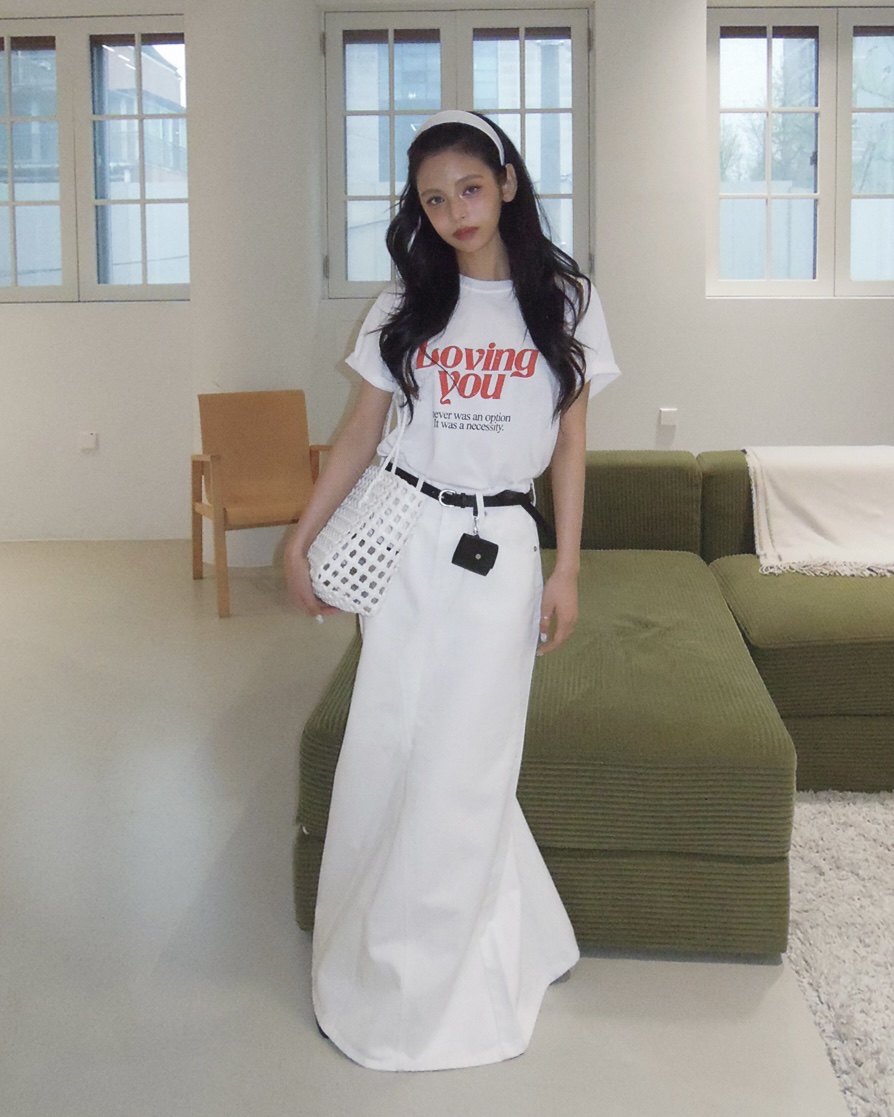 LIVE AID-P東大門實拍女裝新品推薦時尚真品休閑26春夏T恤LIVE AID-PT恤