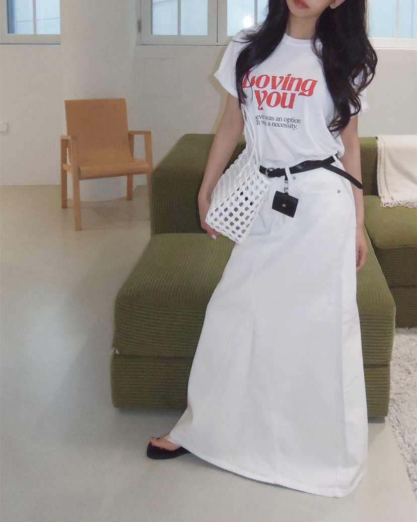 LIVE AID-P東大門實拍女裝新品推薦時尚真品休閑26春夏T恤LIVE AID-PT恤