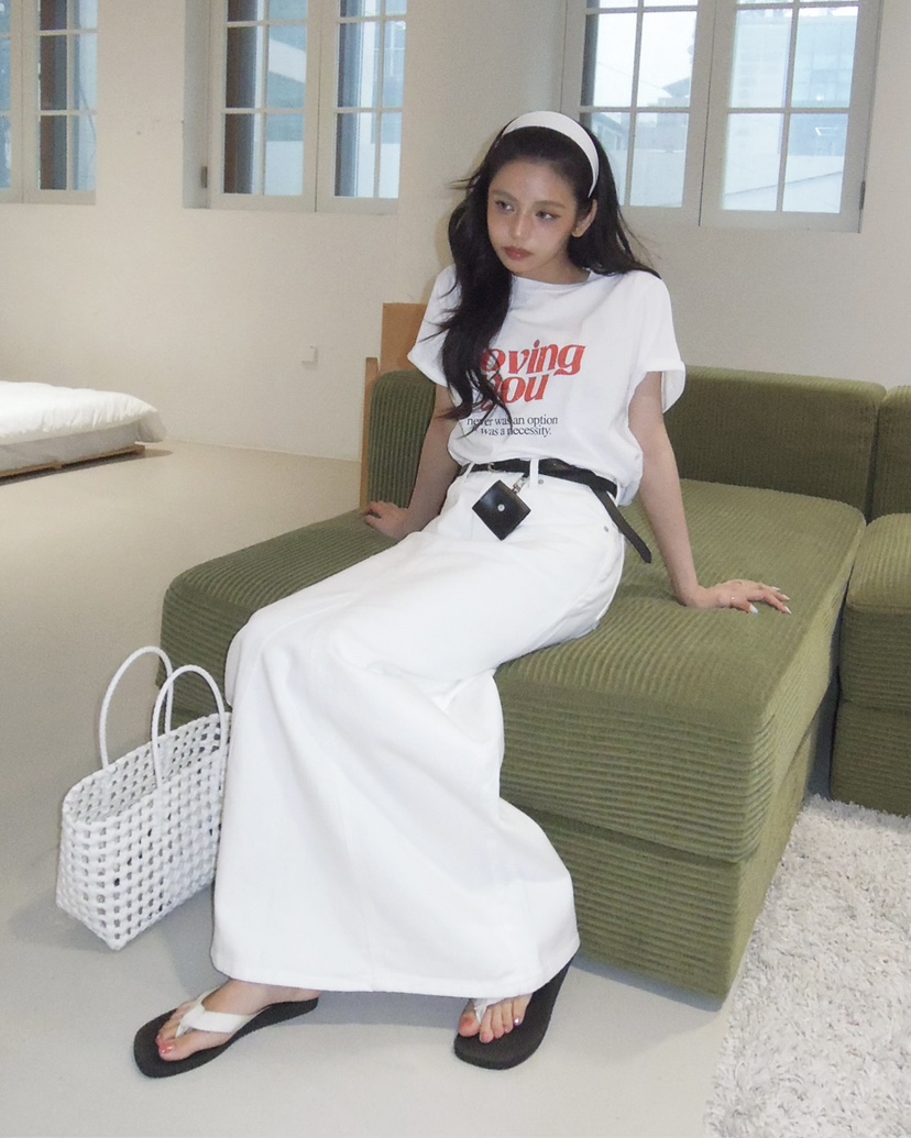 LIVE AID-P東大門實拍女裝新品推薦時尚真品休閑26春夏T恤LIVE AID-PT恤