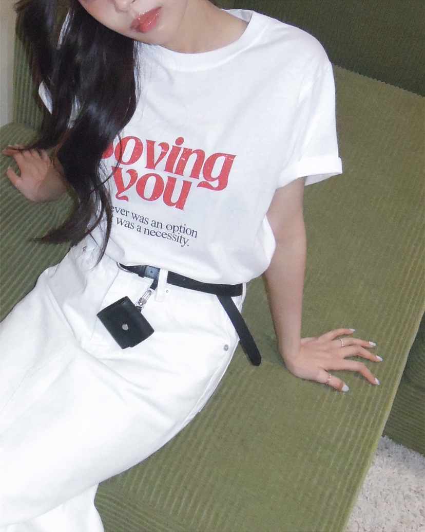 LIVE AID-P東大門實拍女裝新品推薦時尚真品休閑26春夏T恤LIVE AID-PT恤