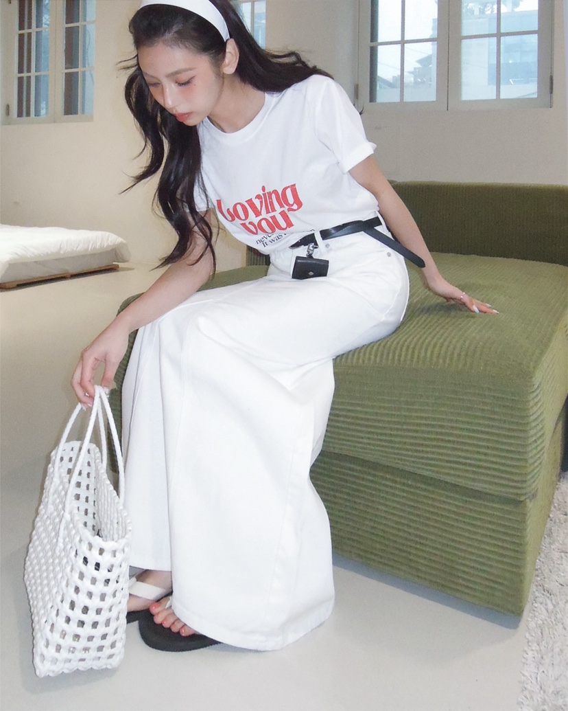 LIVE AID-P東大門實拍女裝新品推薦時尚真品休閑26春夏T恤LIVE AID-PT恤