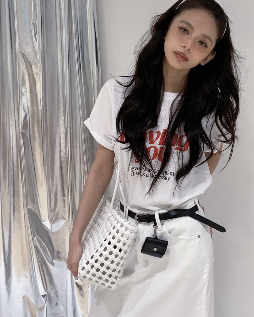 LIVE AID-P東大門實拍女裝新品推薦時尚真品休閑26春夏T恤LIVE AID-PT恤