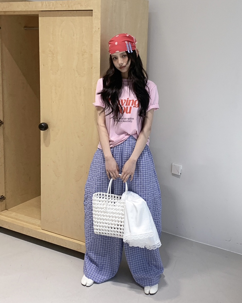 LIVE AID-P東大門實拍女裝新品推薦時尚真品休閑26春夏T恤LIVE AID-PT恤