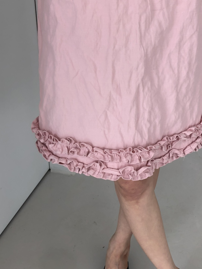 MOVENNE韓國代購女士新款真品26春夏休閑半身裙中短裙荷葉邊MOVENNE半身裙/中短裙