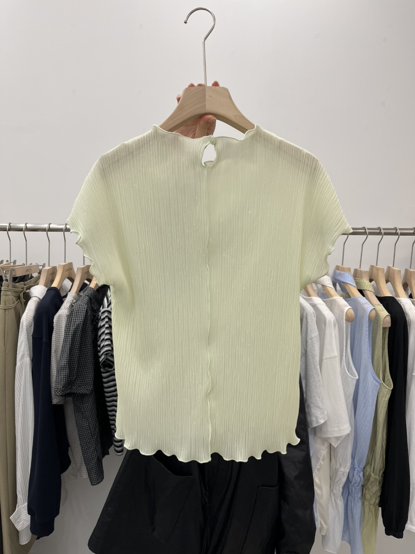 LEMATIN韓國代購女士新款26春夏休閑真品職業推薦T恤褶裥LEMATINT恤