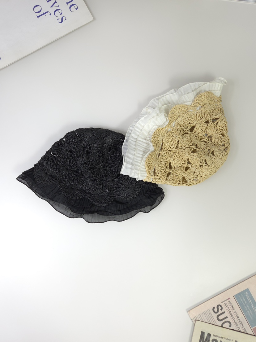 THE HAT-P東大門直郵女裝新款26春夏職業帽子漁夫帽蕾絲THE HAT帽子