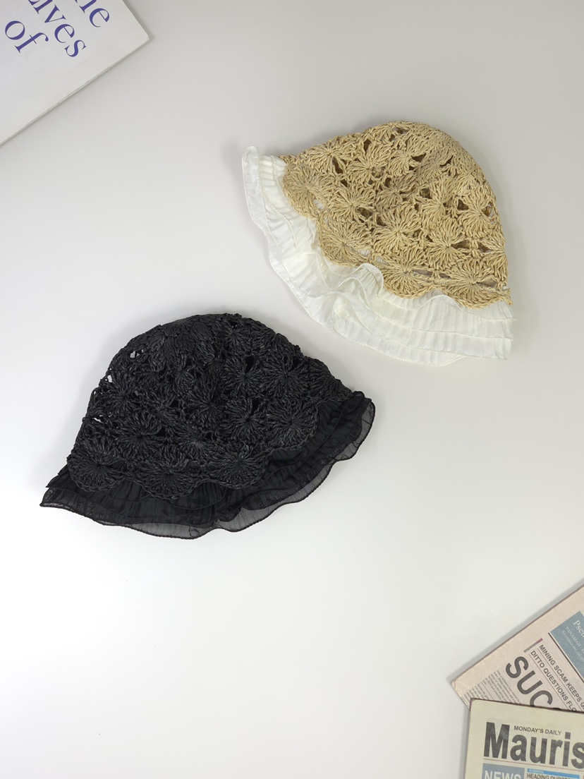 THE HAT-P東大門直郵女裝新款26春夏職業帽子漁夫帽蕾絲THE HAT帽子