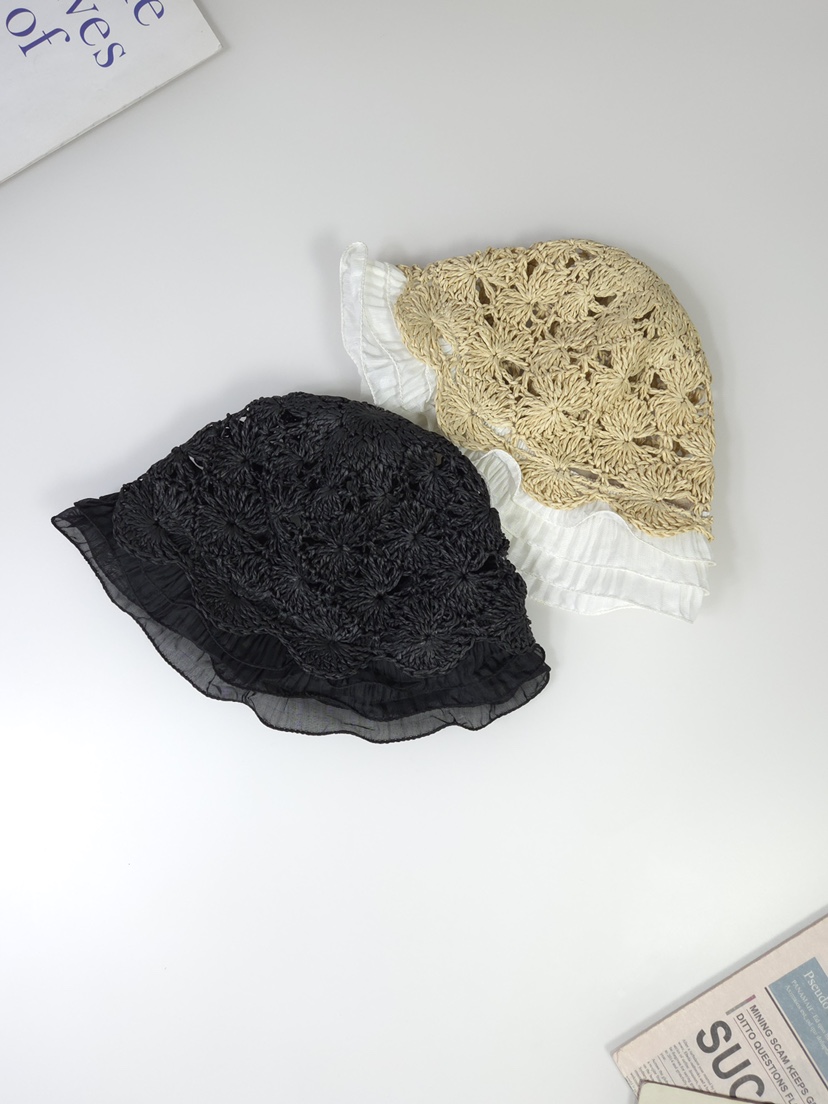 THE HAT-P東大門直郵女裝新款26春夏職業帽子漁夫帽蕾絲THE HAT帽子