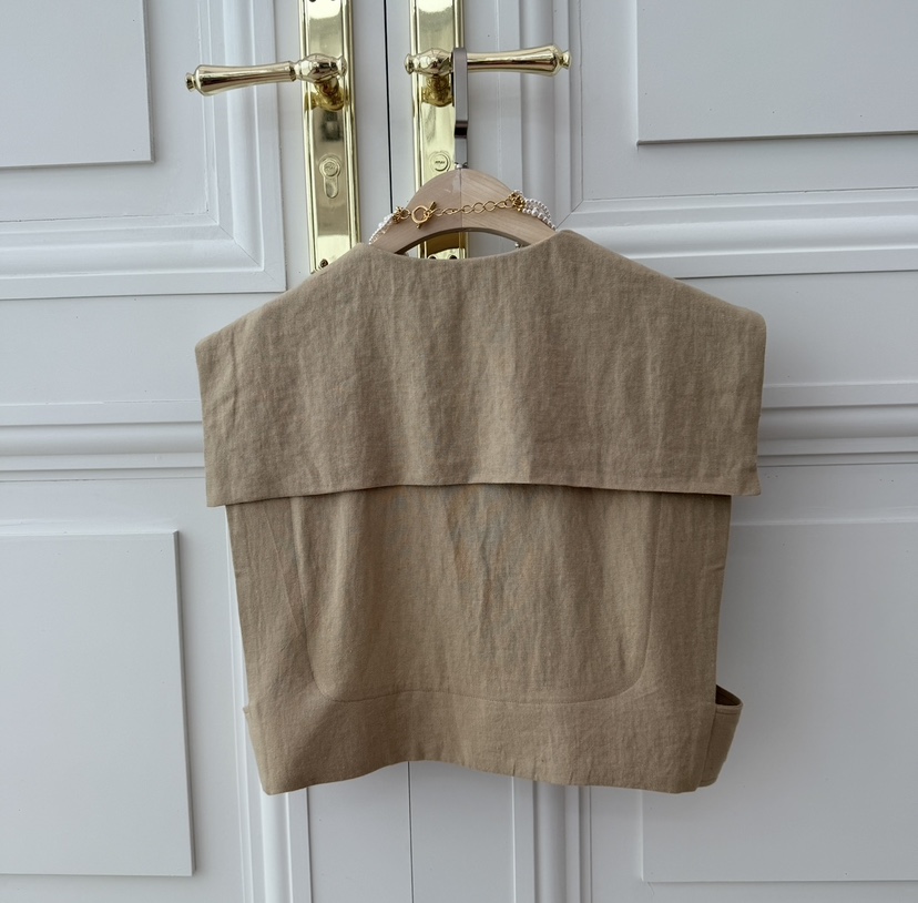 JENNY 1976韓國直郵女裝新款26春夏推薦馬甲不含配飾亞麻JENNY 1976馬甲