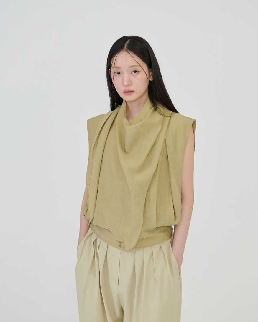 STAGE東大門代購女裝新款人氣推薦休閑真品職業吊帶背心圍巾STAGE吊帶/背心