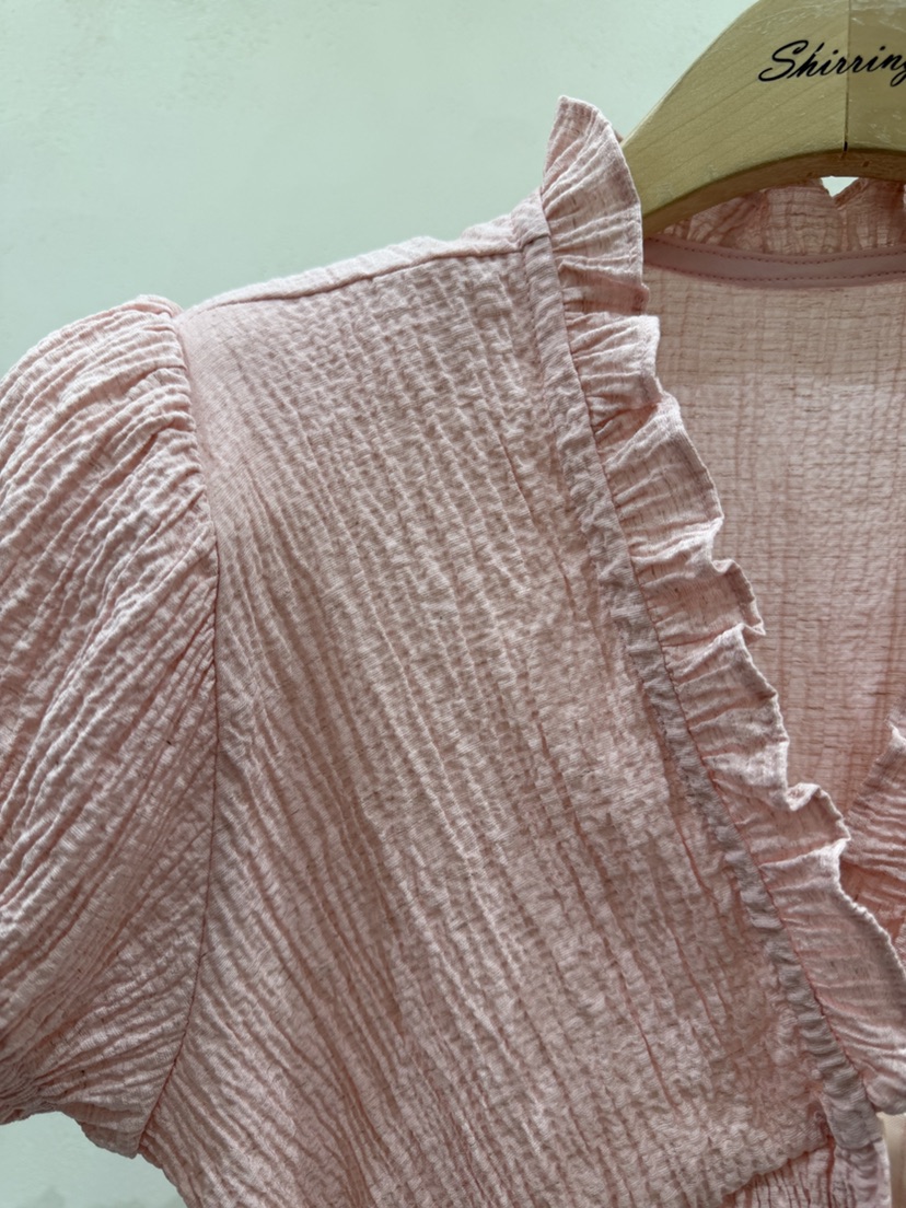 SHIRRING韓國直郵女裝新款真品26春夏推薦休閑襯衫蕾絲衫SHIRRING襯衫/蕾絲衫