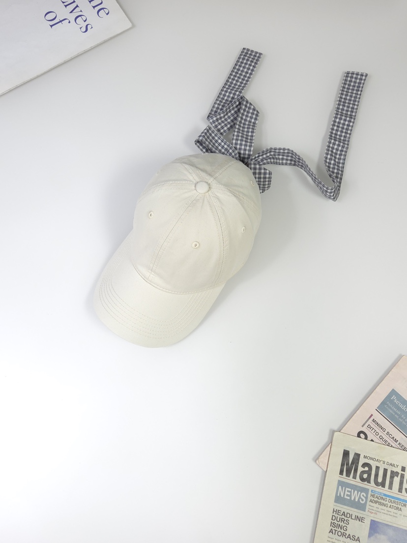 THE HAT-P東大門實拍女裝新品熱賣推薦帽子復古格紋絲帶THE HAT帽子圖色2