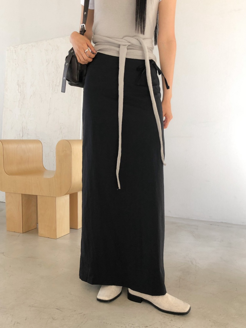 MOMENT韓國直郵女士新款人氣職業休閑真品26春夏時尚長裙MOMENT/RECOVER長裙