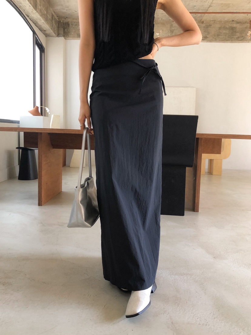 MOMENT韓國直郵女士新款人氣職業休閑真品26春夏時尚長裙MOMENT/RECOVER長裙