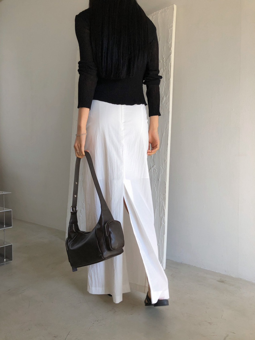 MOMENT韓國直郵女士新款人氣職業休閑真品26春夏時尚長裙MOMENT/RECOVER長裙