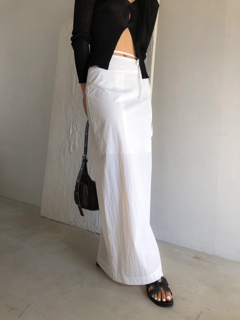 MOMENT韓國直郵女士新款人氣職業休閑真品26春夏時尚長裙MOMENT/RECOVER長裙