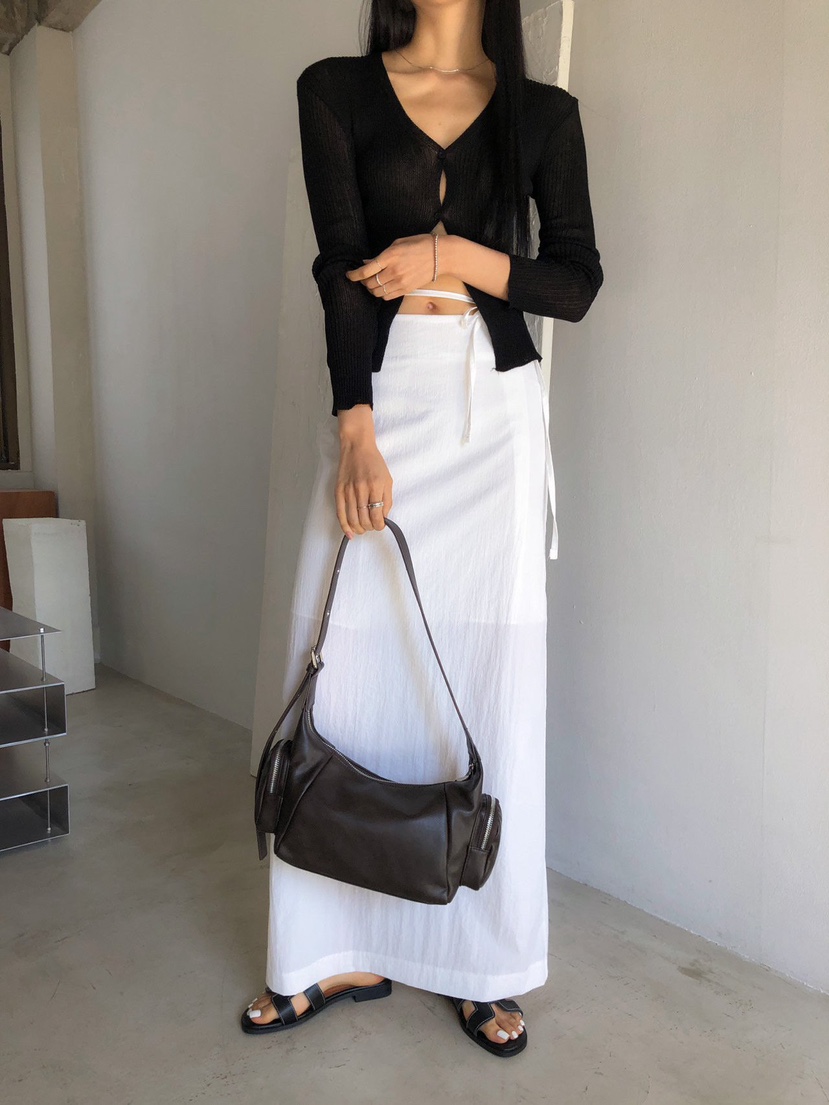 MOMENT韓國直郵女士新款人氣職業休閑真品26春夏時尚長裙MOMENT/RECOVER長裙