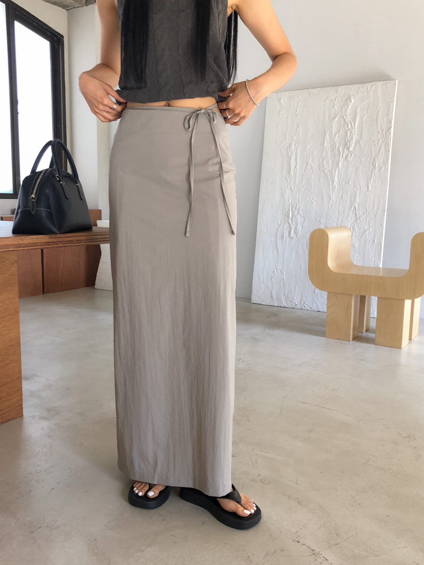 MOMENT韓國直郵女士新款人氣職業休閑真品26春夏時尚長裙MOMENT/RECOVER長裙