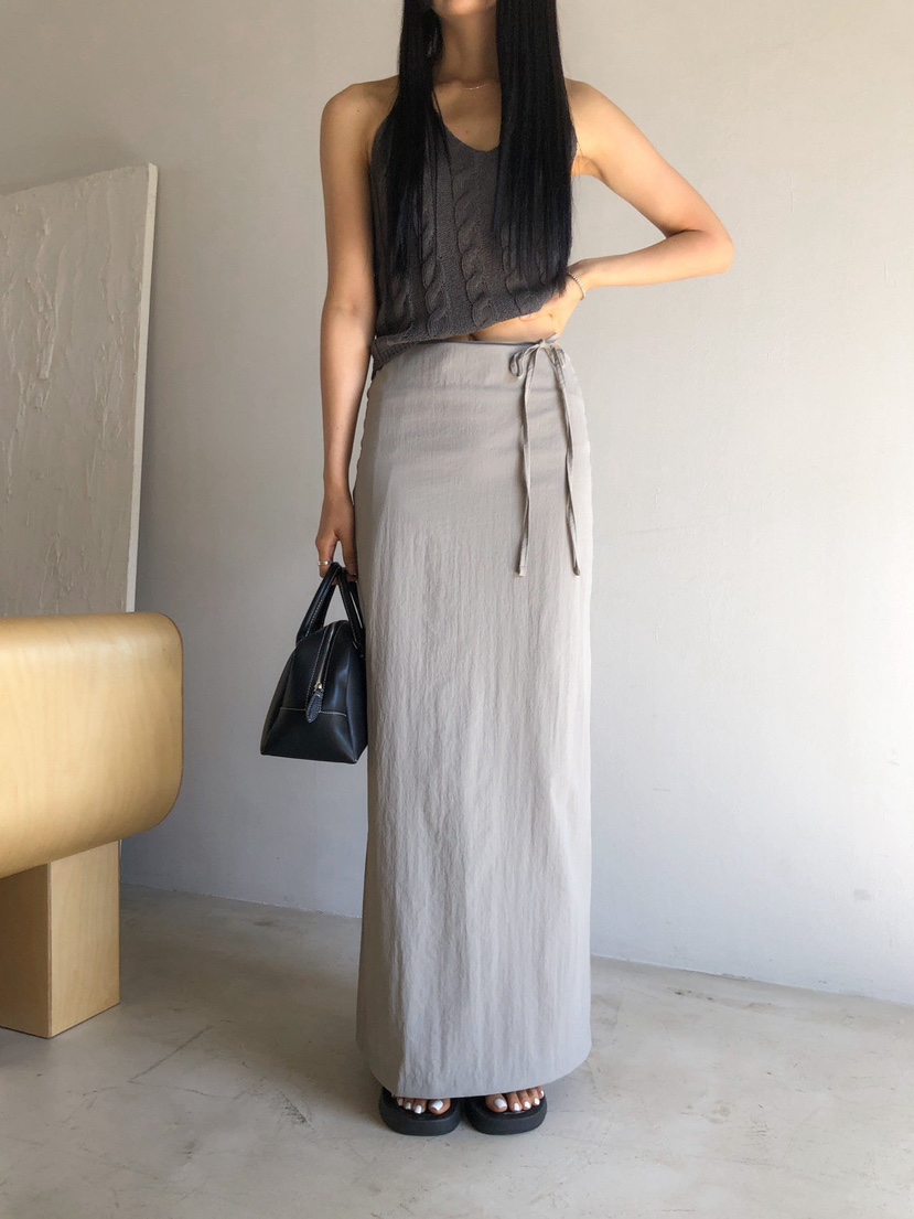 MOMENT韓國直郵女士新款人氣職業休閑真品26春夏時尚長裙MOMENT/RECOVER長裙