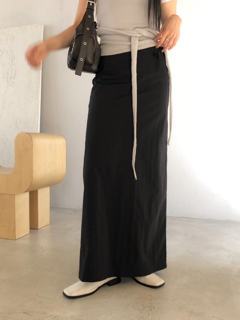 MOMENT韓國直郵女士新款人氣職業休閑真品26春夏時尚長裙MOMENT/RECOVER長裙圖色3