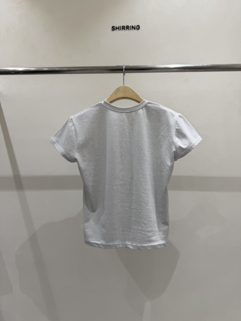 SHIRRING東大門實拍女士新款職業熱賣26春夏時尚休閑推薦T恤SHIRRINGT恤