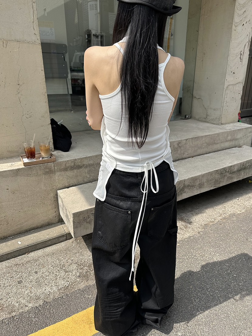 MOMENT韓國直郵女裝新款時尚人氣職業真品吊帶背心不含內搭MOMENT/RECOVER吊帶/背心