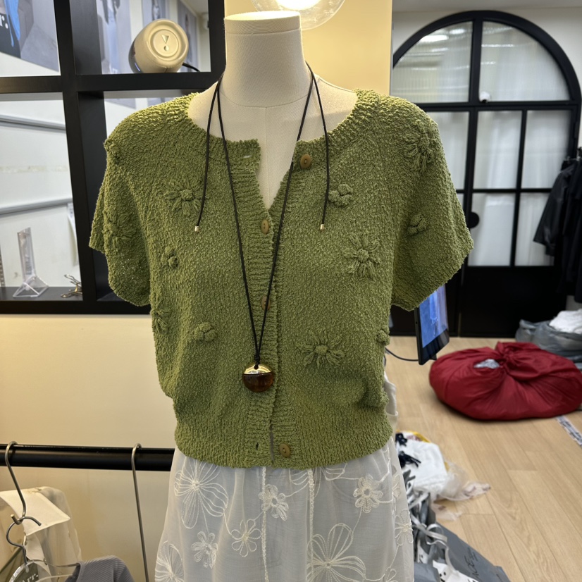 ARR東大門代購女士新款推薦時尚26春夏人氣針織衫羊毛衫開襟ARR針織衫圖色1