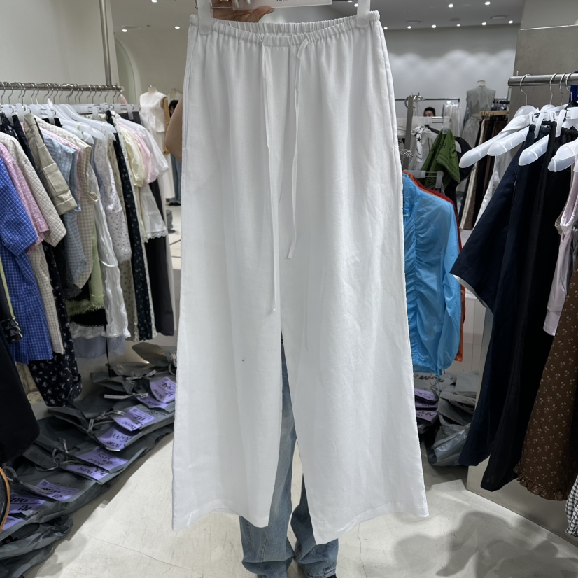 BENE東大門代購女裝新品真品職業休閑推薦人氣休閑褲亞麻BENE休閑褲圖色1