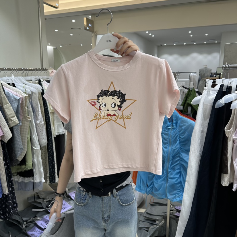 BENE東大門代購女裝新品真品職業26春夏時尚推薦人氣熱賣T恤BENET恤圖色3