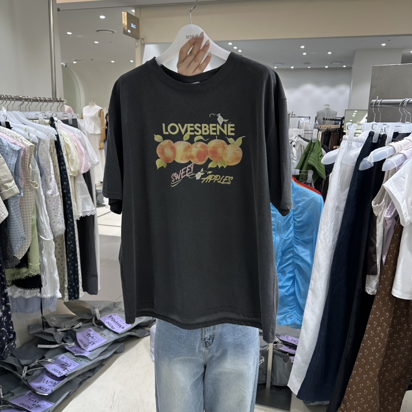 BENE韓國代購女士新款熱賣人氣真品職業時尚休閑26春夏T恤BENET恤圖色3