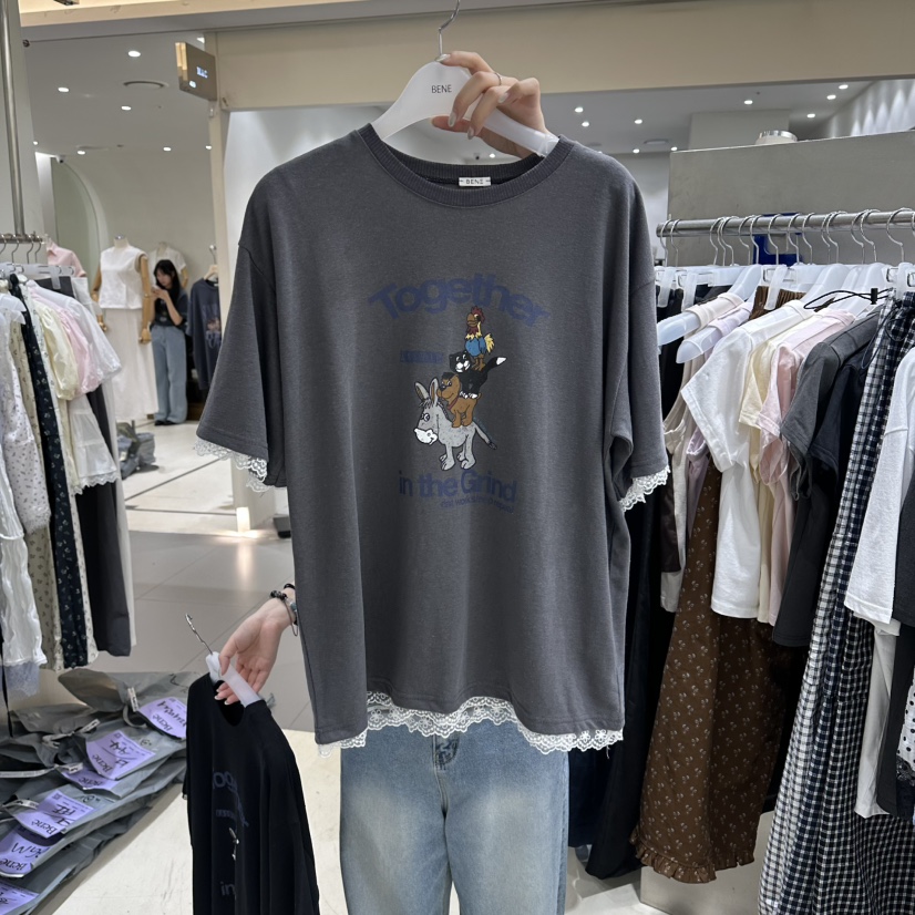 BENE東大門實拍女士新品推薦休閑時尚人氣真品熱賣職業T恤BENET恤圖色5