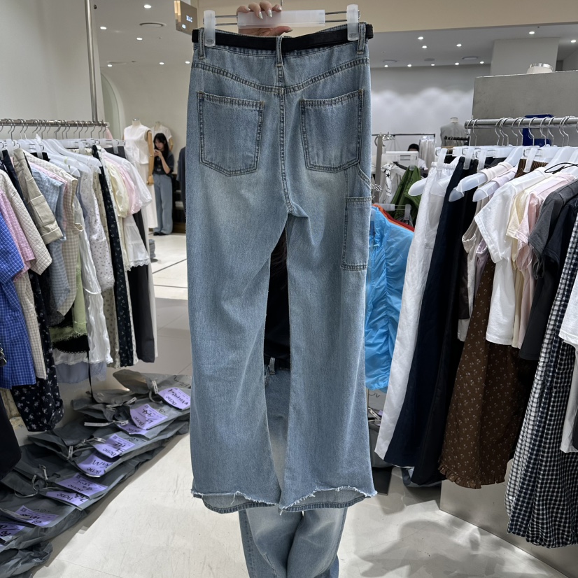 BENE東大門代購女士新款人氣職業休閑26春夏牛仔褲不含腰帶BENE牛仔褲