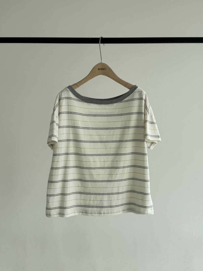 KERRY東大門直郵女裝新品熱賣職業休閑真品時尚推薦T恤露肩KERRYT恤圖色2