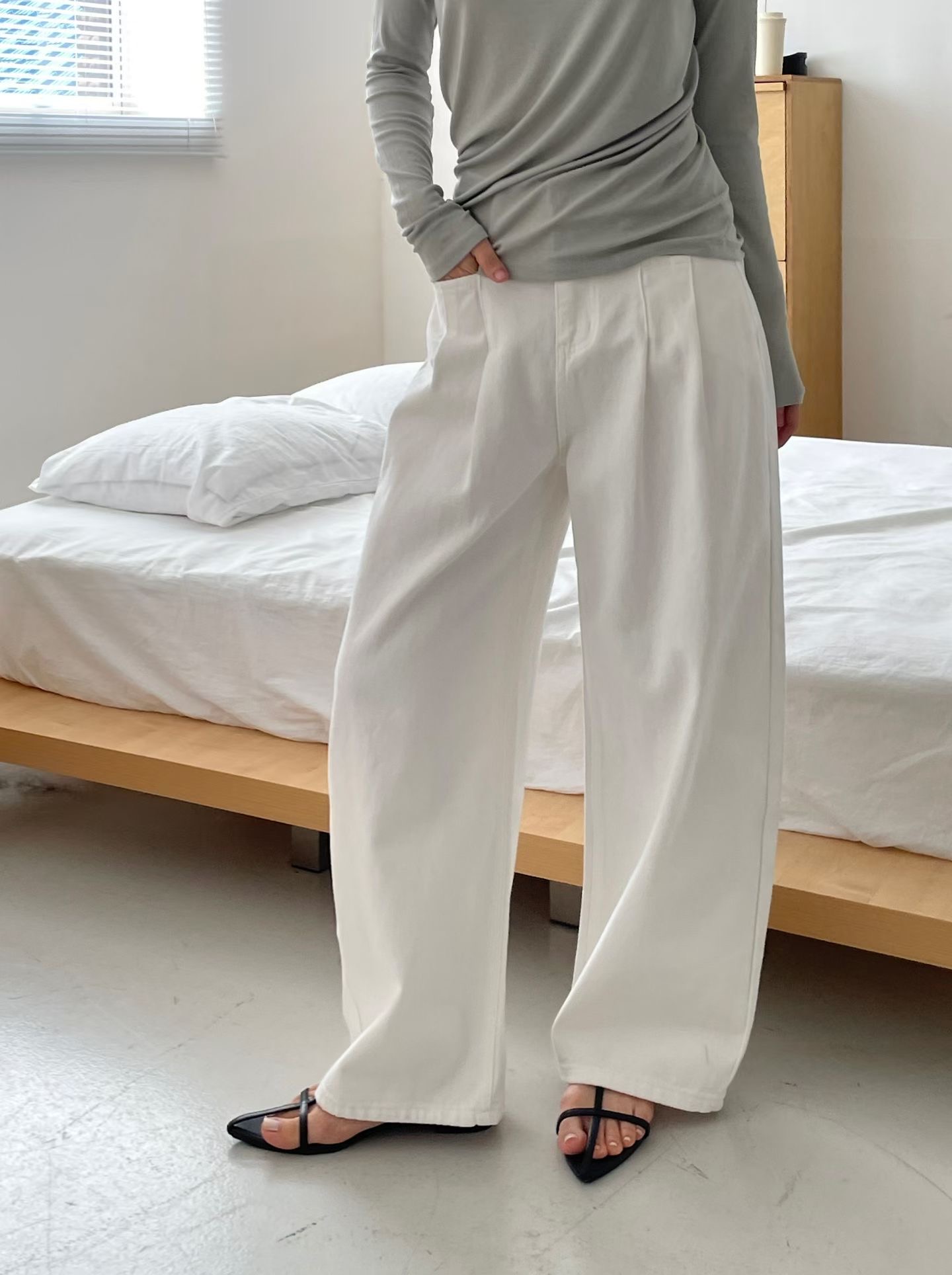 L.REWIND東大門代購女士新品人氣熱賣職業休閑26春夏牛仔褲L.REWIND牛仔褲