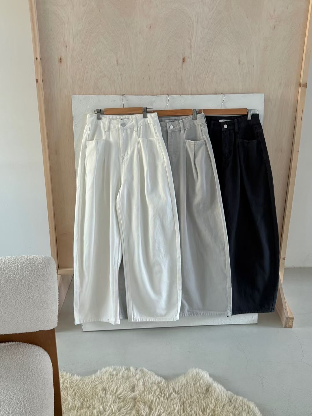 L.REWIND東大門代購女士新品人氣熱賣職業休閑26春夏牛仔褲L.REWIND牛仔褲圖色3左三色