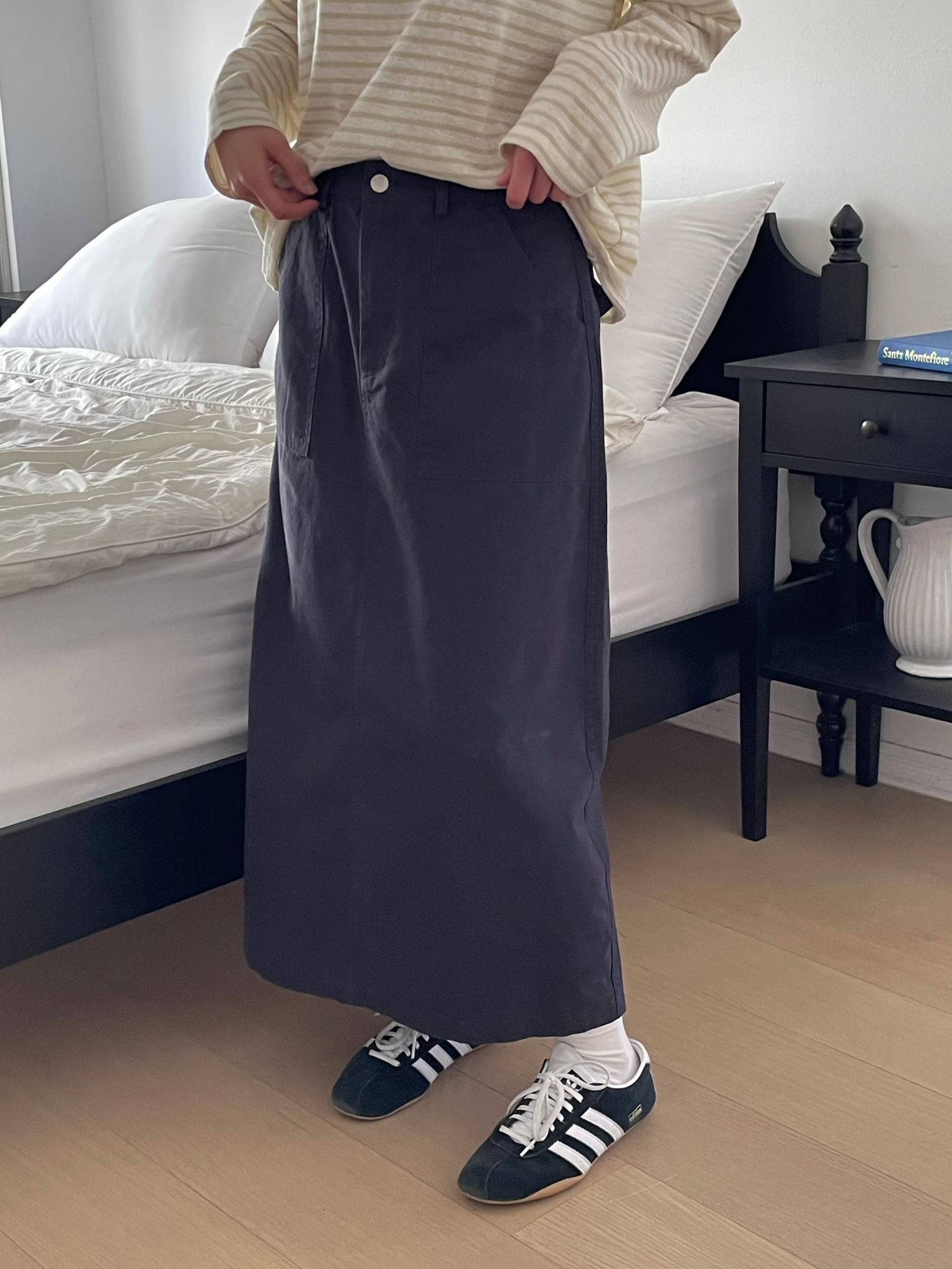 L.REWIND東大門代購女裝新款真品推薦人氣26春夏職業長裙L.REWIND長裙