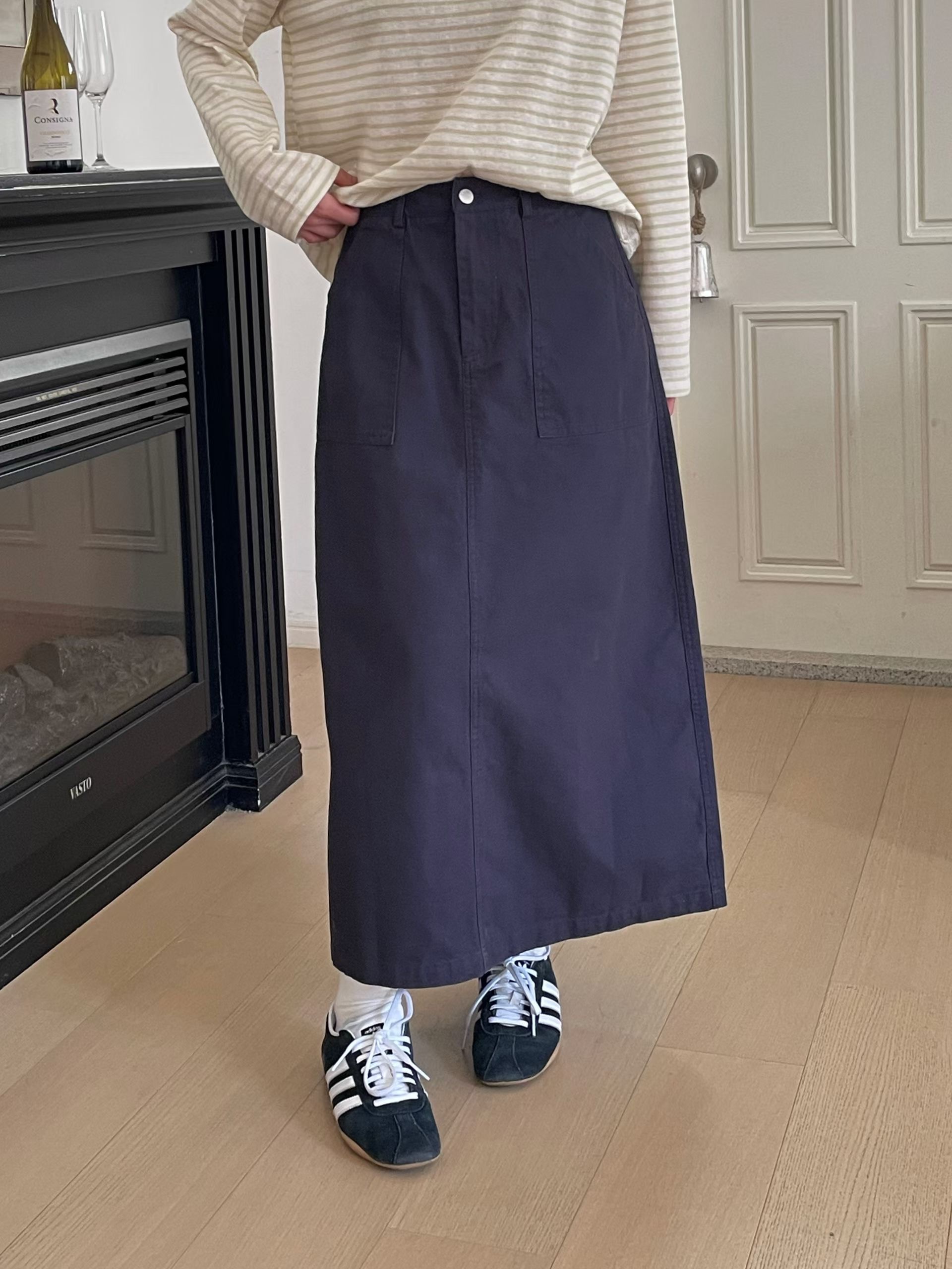 L.REWIND東大門代購女裝新款真品推薦人氣26春夏職業長裙L.REWIND長裙