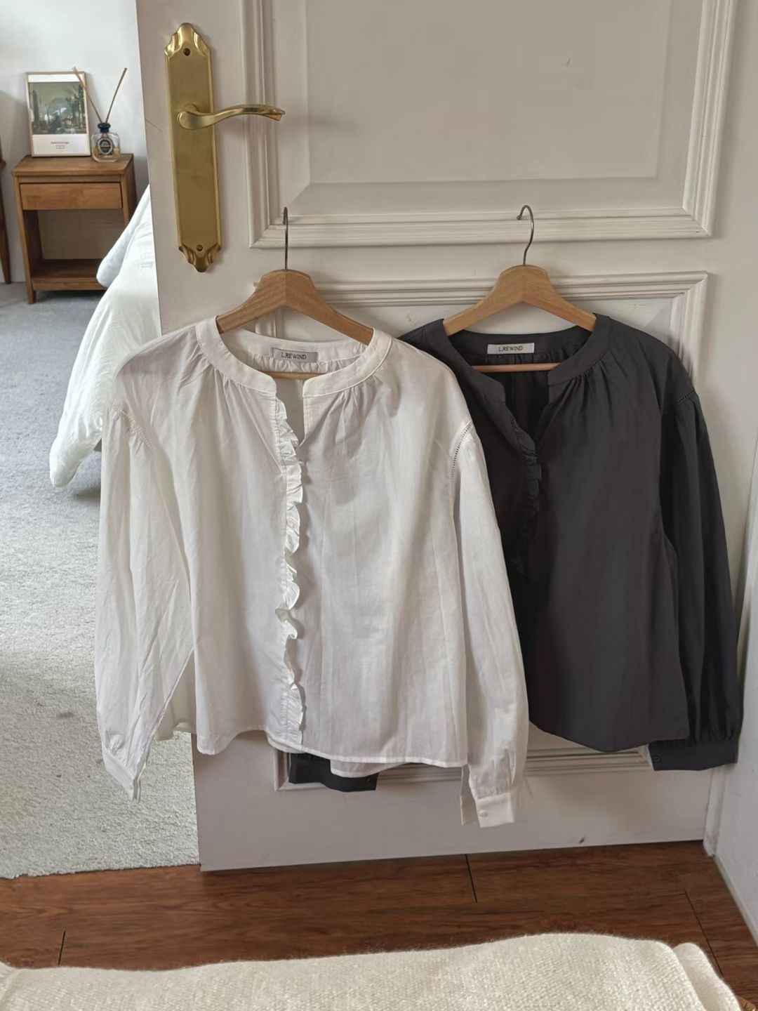 L.REWIND東大門實拍女士新品真品時尚熱賣休閑襯衫蕾絲衫L.REWIND襯衫/蕾絲衫圖色2左二色